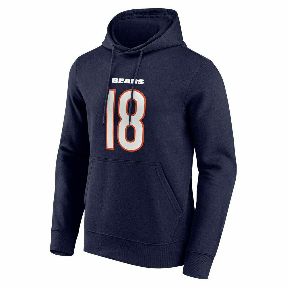 Caleb Williams #18 Chicago Bears Player NFL Hoodie Navy Fashion
