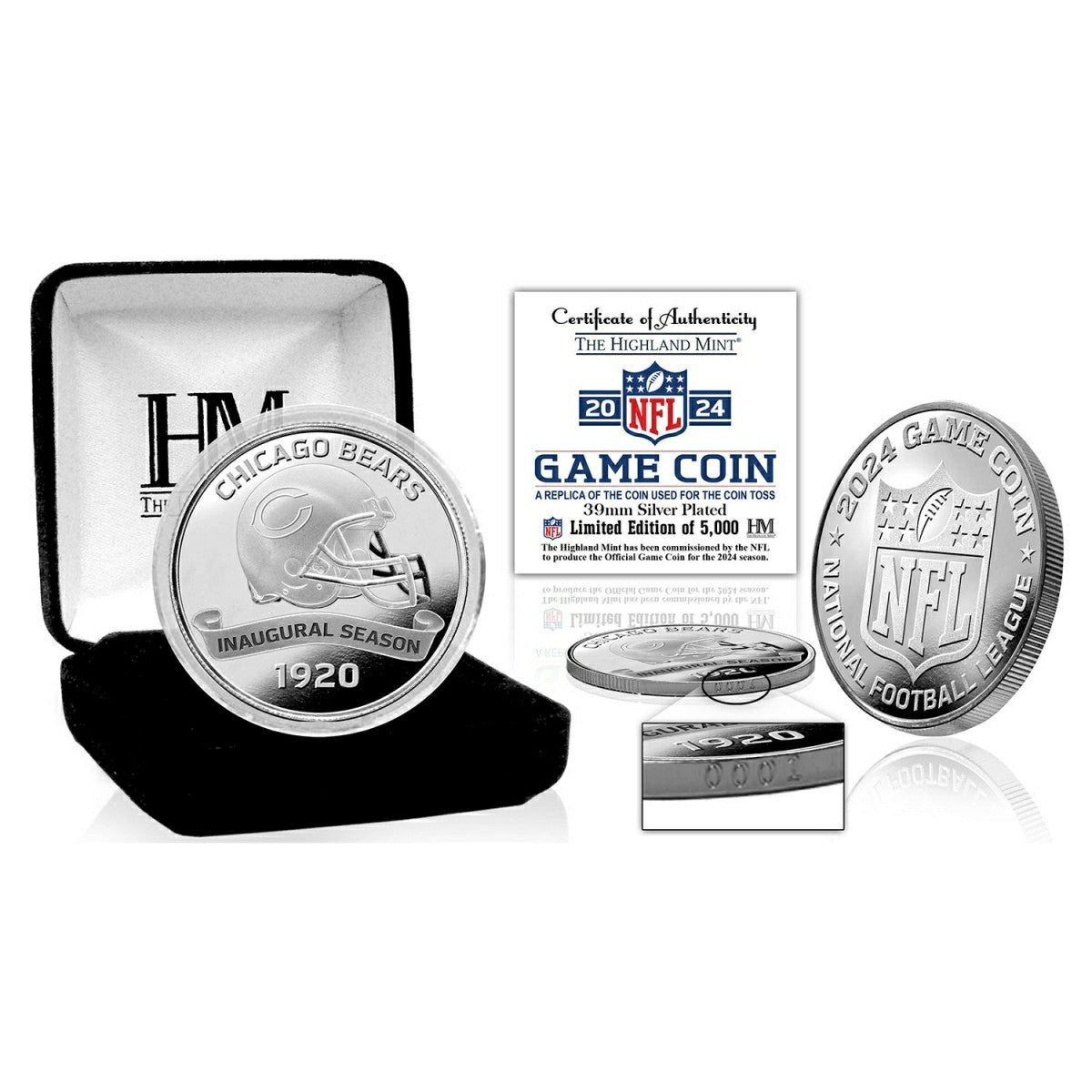 Chicago Bears 2024 NFL Game Flip Coin Taass US