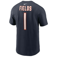 Justin Fields #1 Chicago Bears Nike Player NFL T-Shirt Navy Taass sale