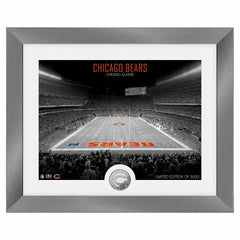 Chicago Bears Art Deco Stadium Silver Coin Framed NFL Photo Fashion