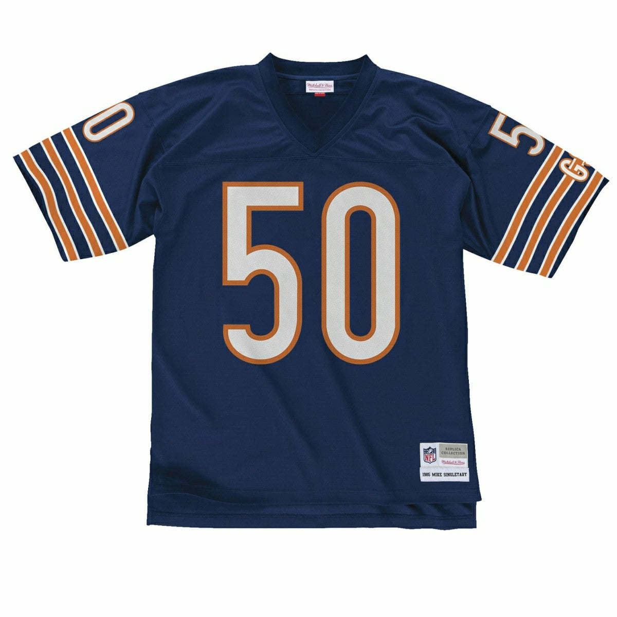 Mike Singletary #50 Chicago Bears Mitchell & Ness Throwback NFL Jersey Navy Lifestyle