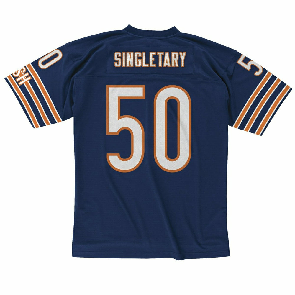Mike Singletary #50 Chicago Bears Mitchell & Ness Throwback NFL Jersey Navy Lifestyle