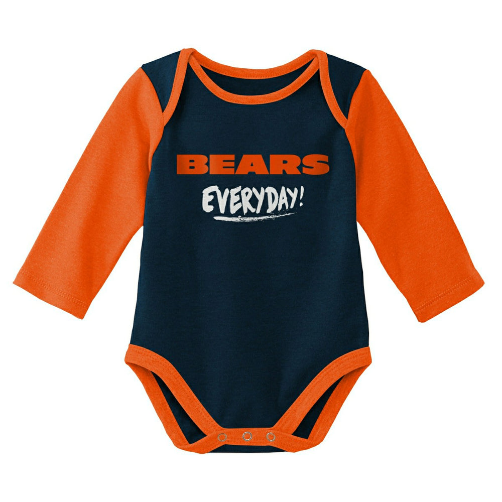 Chicago Bears Born to Play NFL Baby Bodysuit Set (2-Piece) Taass sale