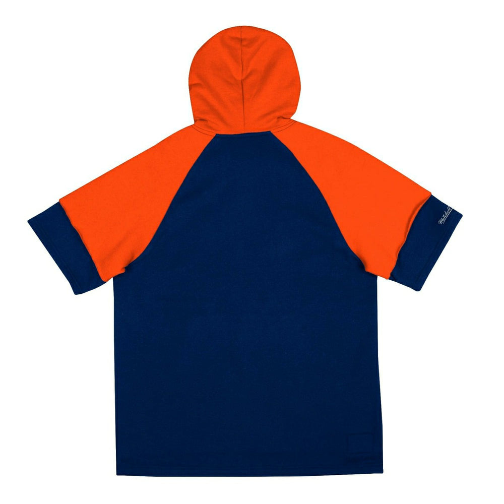 Chicago Bears Mitchell & Ness Cut Sleeves Fleece Short Sleeve NFL Hoodie Taass US