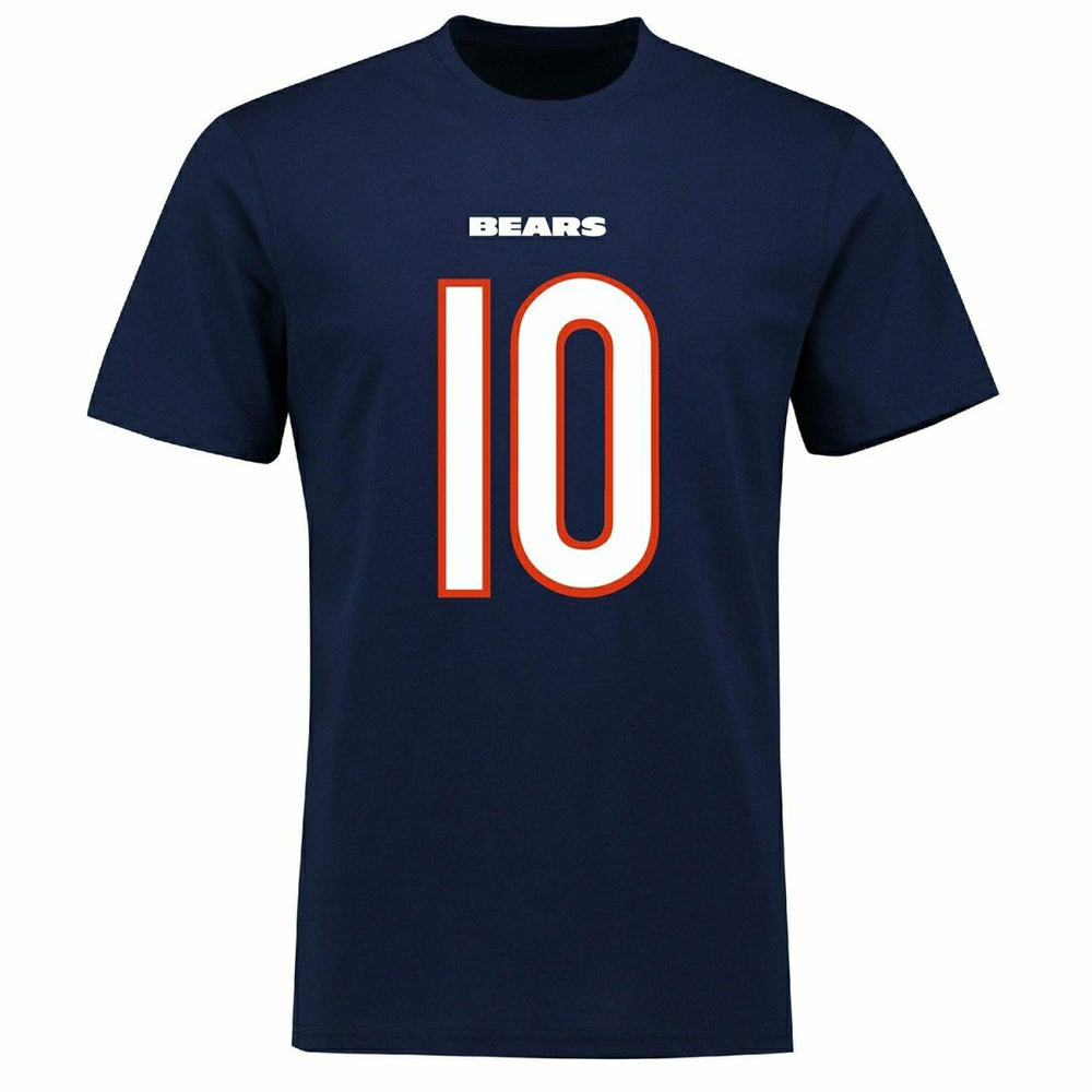 Mitch Trubisky #10 Chicago Bears Player Script NFL T-Shirt Taass sale