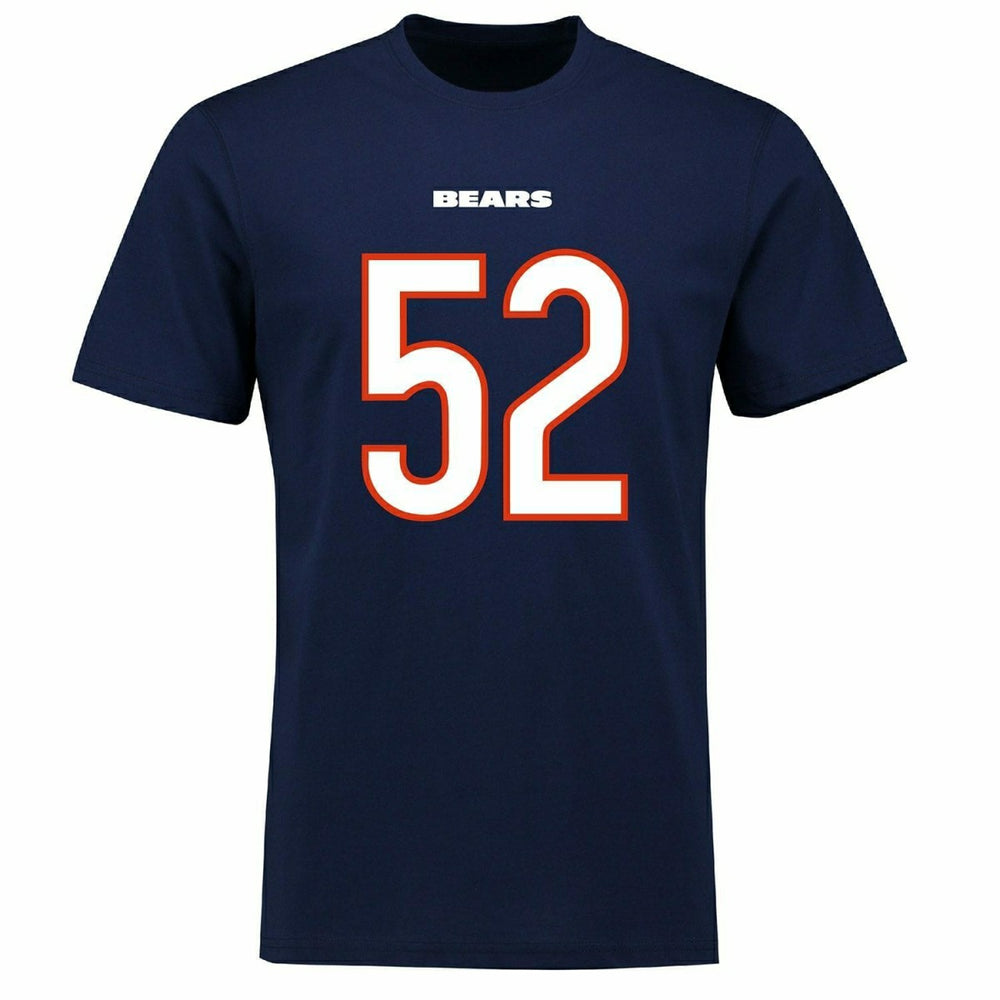 Khalil Mack #52 Chicago Bears Player Script NFL T-Shirt Taass for sale