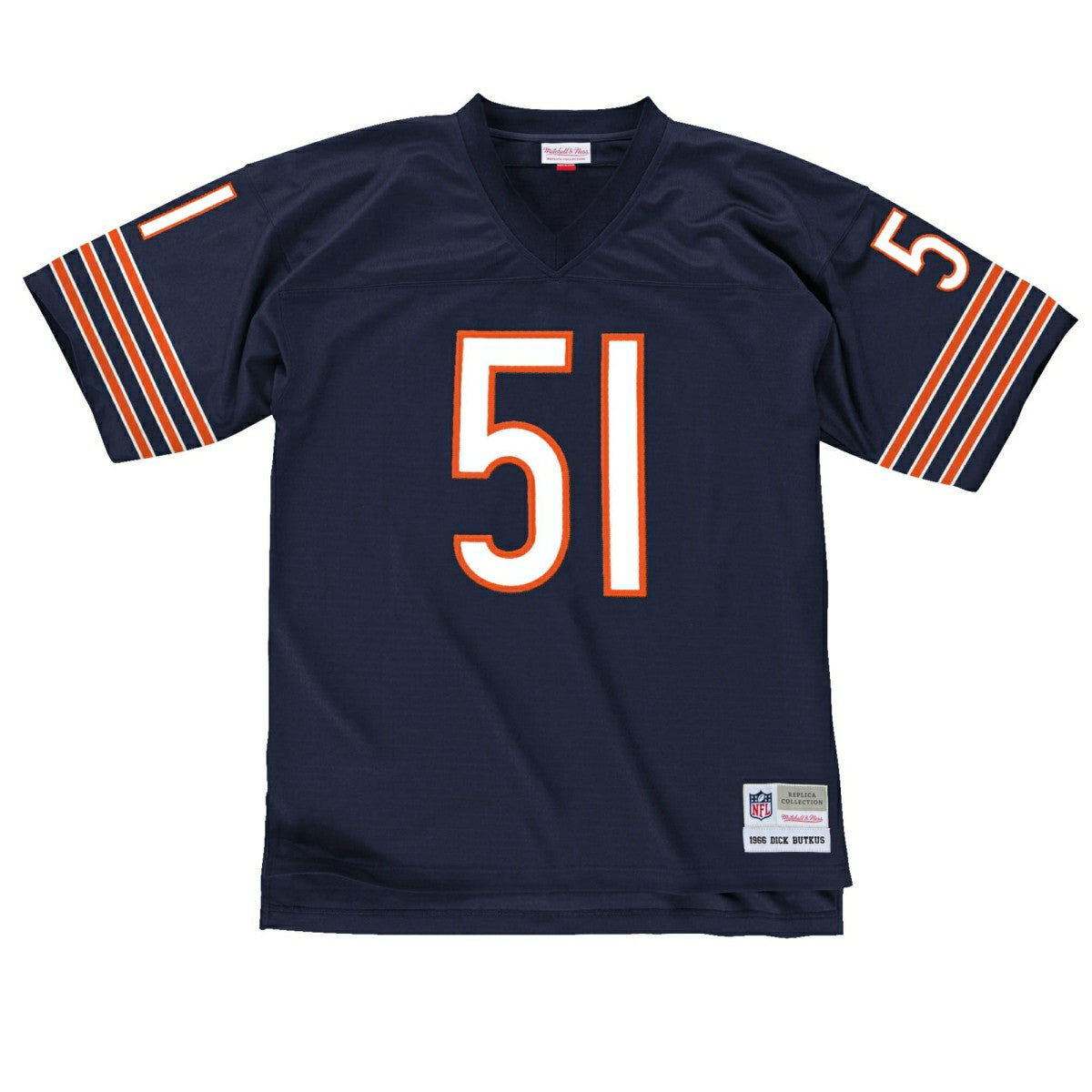 Dick Butkus #51 Chicago Bears Mitchell & Ness Throwback NFL Jersey Navy Taass US