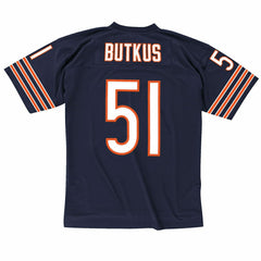 Dick Butkus #51 Chicago Bears Mitchell & Ness Throwback NFL Jersey Navy Taass US