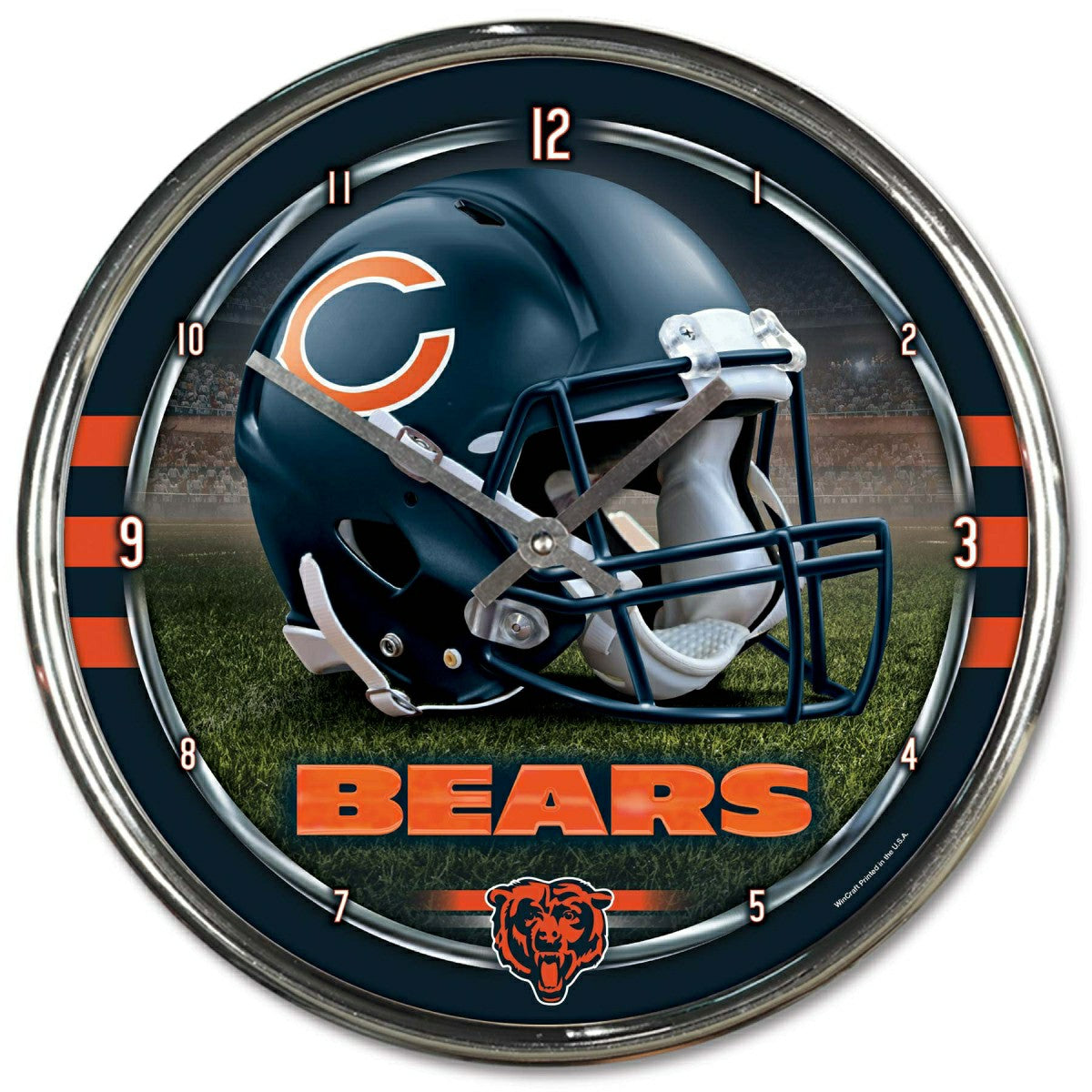 Chicago Bears Chrome NFL Wall Clock Fashion