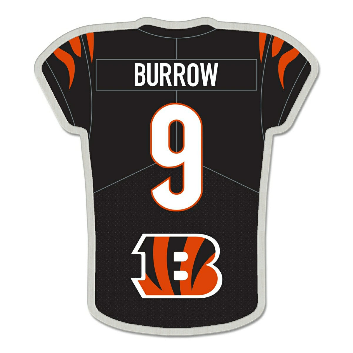 Joe Burrow #9 Cincinnati Bengals NFL Player Jersey Pin Fashion