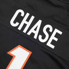 Ja'Marr Chase #1 Cincinnati Bengals Nike Game NFL Football Jersey Black Taass for sale