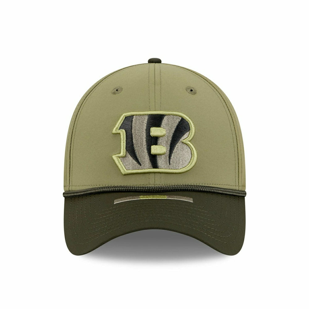 Cincinnati Bengals 2025 NFL Salute to Service 39THIRTY Flex Cap Olive Classic