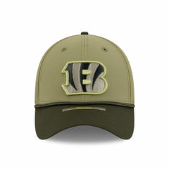 Cincinnati Bengals 2025 NFL Salute to Service 39THIRTY Flex Cap Olive Classic