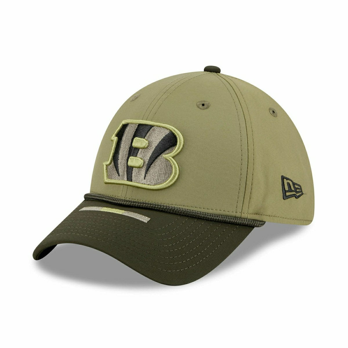 Cincinnati Bengals 2025 NFL Salute to Service 39THIRTY Flex Cap Olive Classic