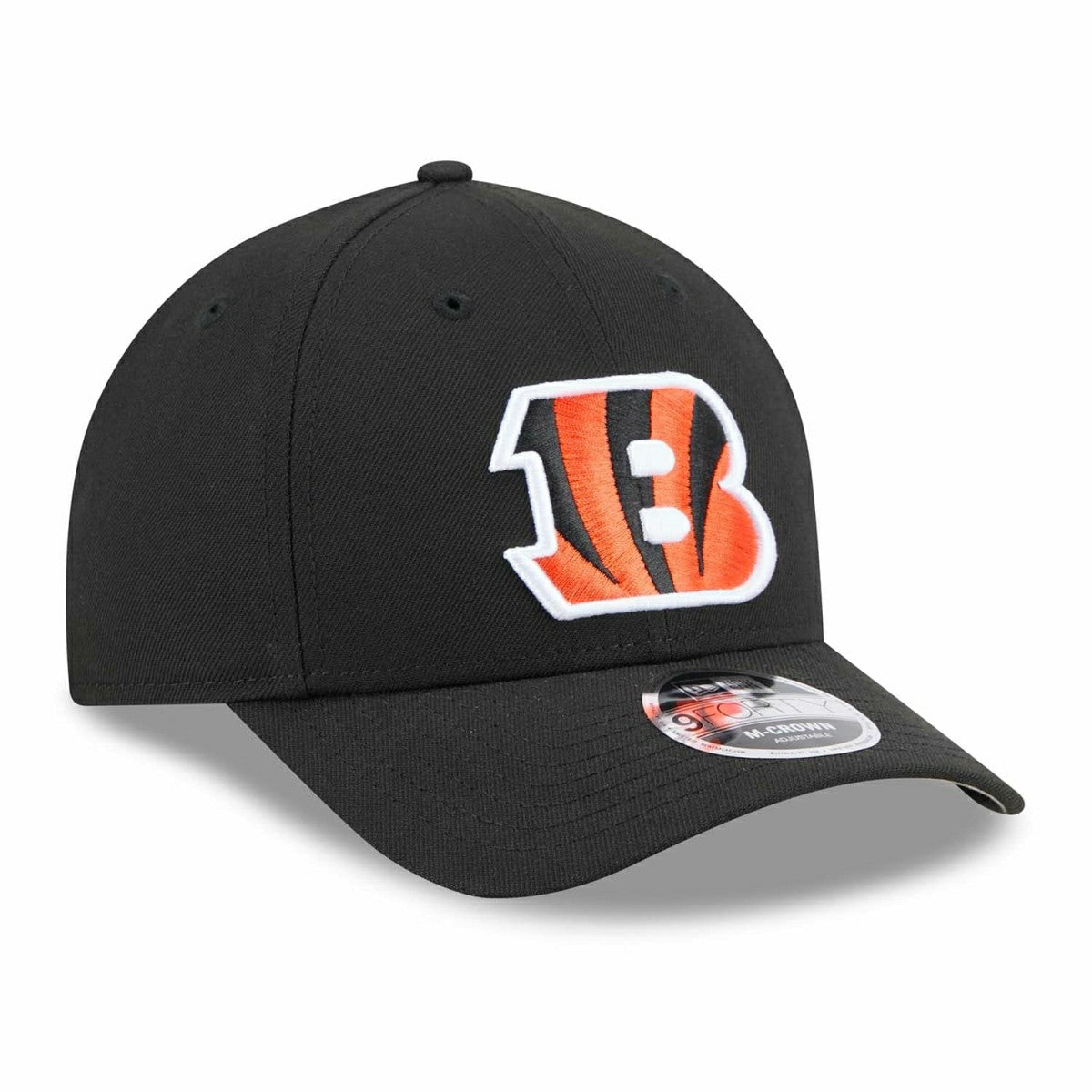 Cincinnati Bengals NFL Team Logo New Era 9FORTY M-Crown Snapback Cap Black Classic