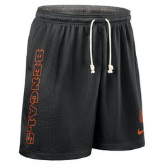 Cincinnati Bengals 2025 NFL Sideline Reversible Mesh Nike Dri-FIT Shorts Black Taass sale