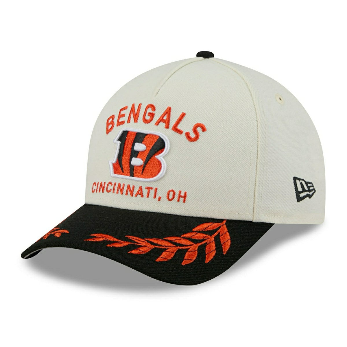 Cincinnati Bengals 2025 NFL Draft 9FORTY M-Crown A-Frame Snapback Cap Cream Classic