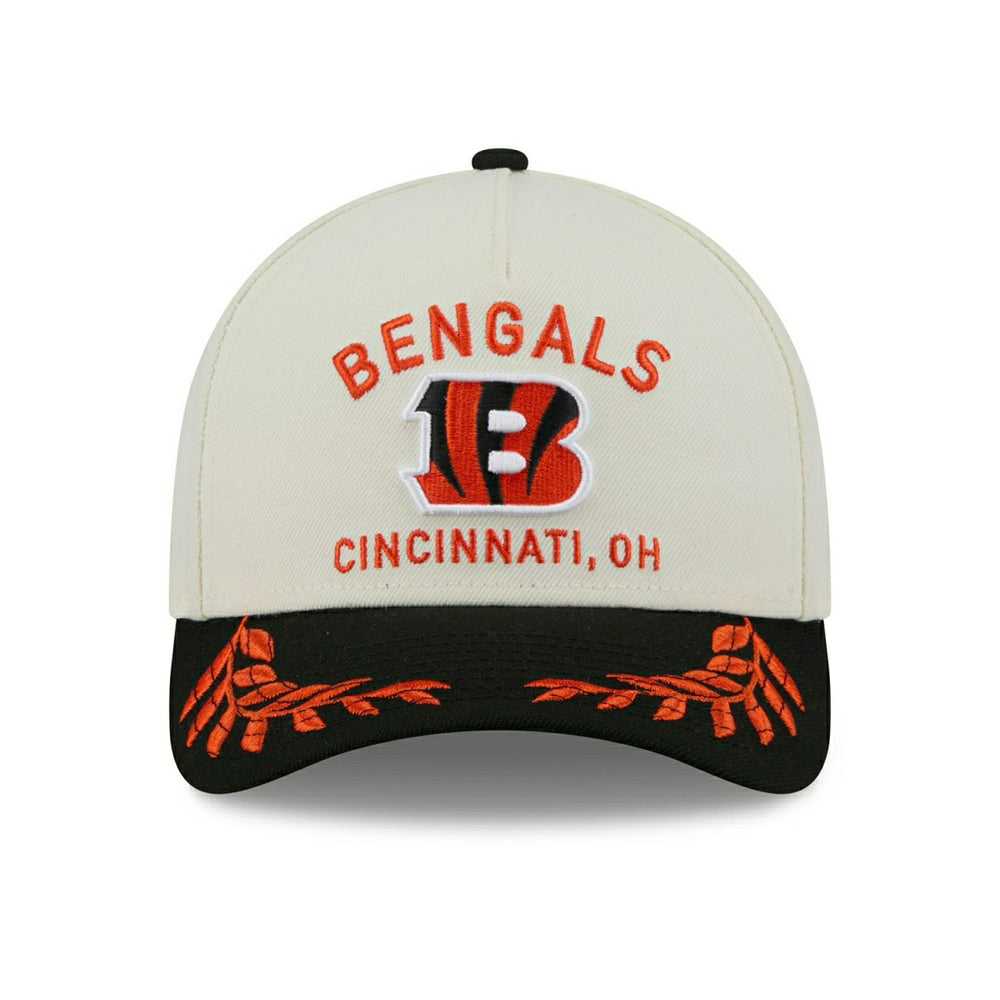 Cincinnati Bengals 2025 NFL Draft 9FORTY M-Crown A-Frame Snapback Cap Cream Classic