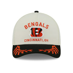 Cincinnati Bengals 2025 NFL Draft 9FORTY M-Crown A-Frame Snapback Cap Cream Classic