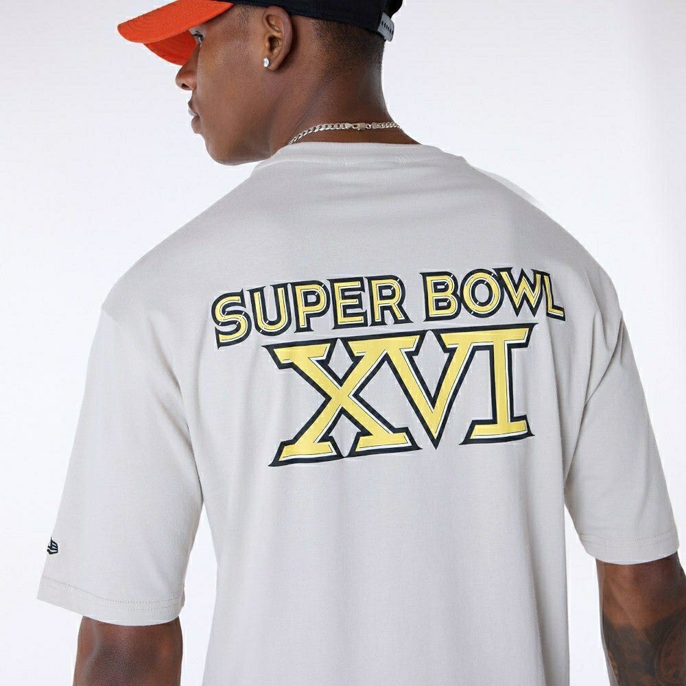 Cincinnati Bengals Super Bowl XVI Oversized NFL T-Shirt Cream Fashion