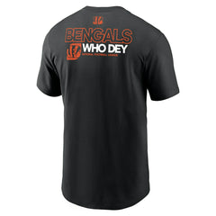 Cincinnati Bengals Team Slogan Nike Essential NFL T-Shirt Black Fashion