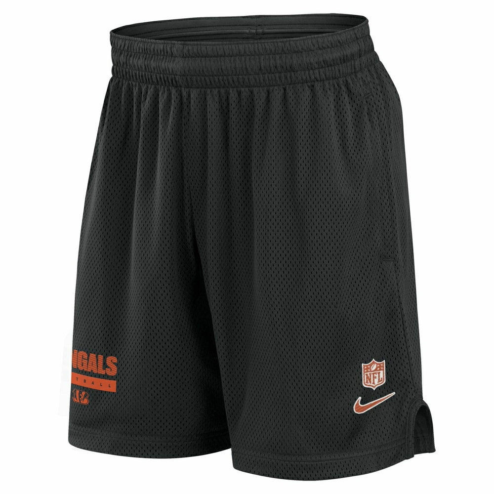 Cincinnati Bengals 2024 NFL Sideline Mesh Nike Dri-FIT Shorts Black Lifestyle