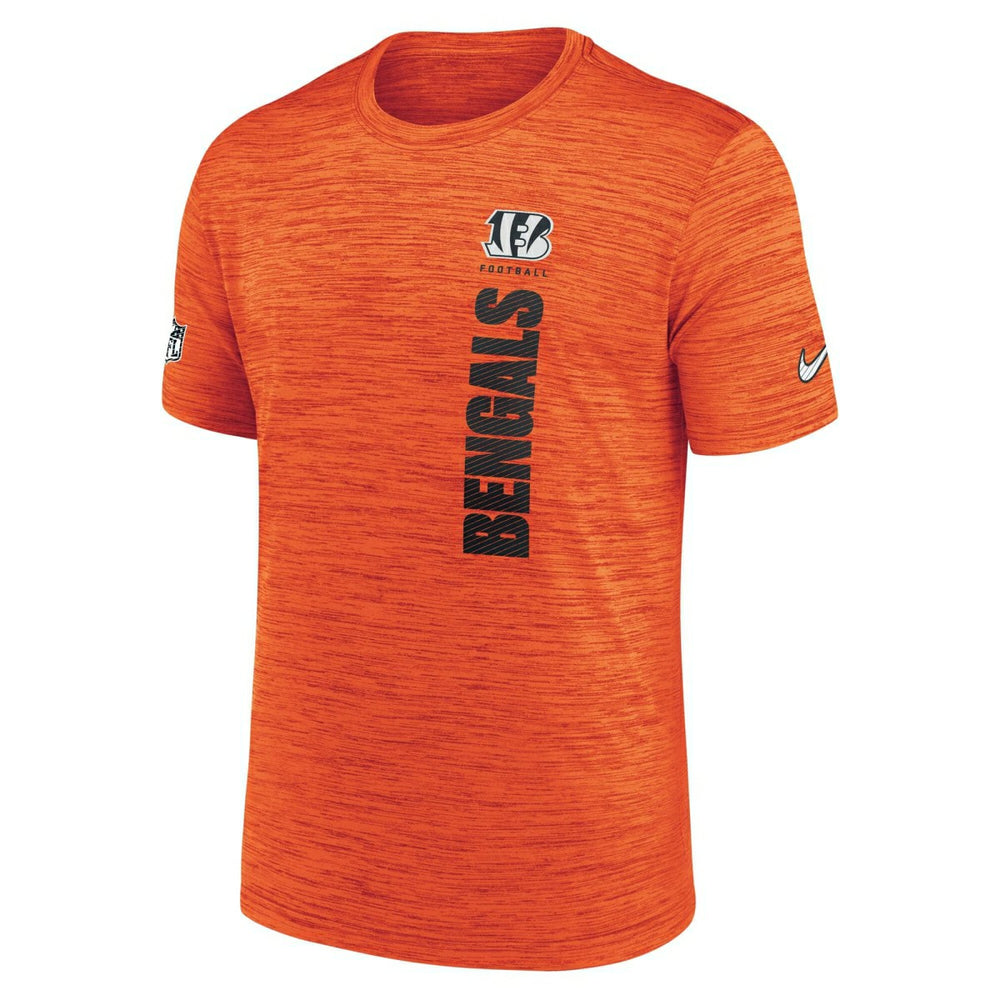 Cincinnati Bengals 2024 NFL Sideline Nike Velocity Performance T-Shirt Orange Taass for sale