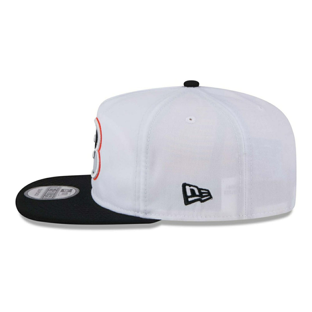 Cincinnati Bengals 2024 NFL Training Camp New Era Golfer Snapback Cap White Lifestyle