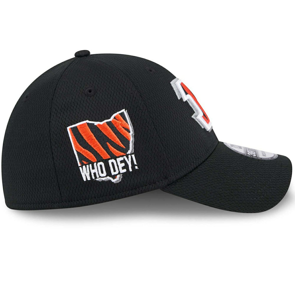 Cincinnati Bengals 2024 NFL Draft New Era 39THIRTY Flex Cap Black Classic