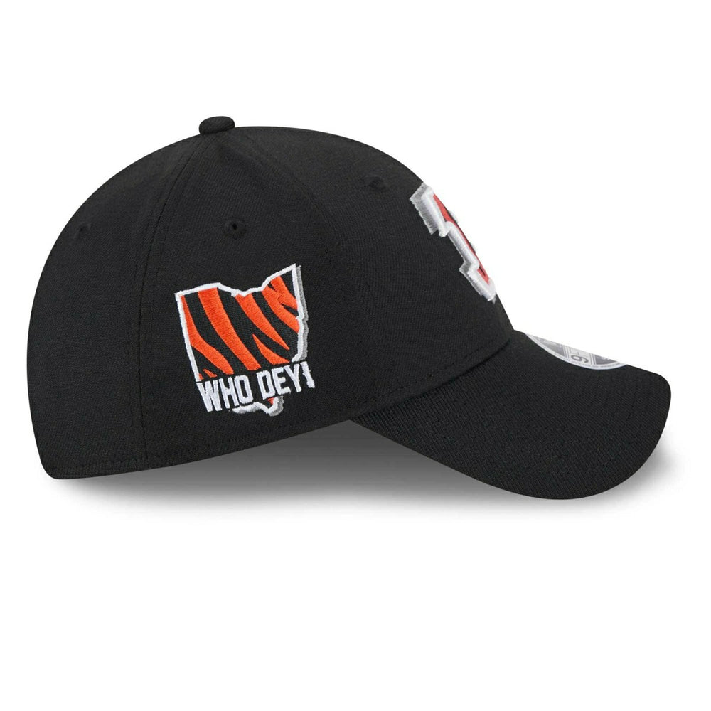 Cincinnati Bengals 2024 NFL Draft New Era Stretch-Snap 9FORTY Cap Black Fashion