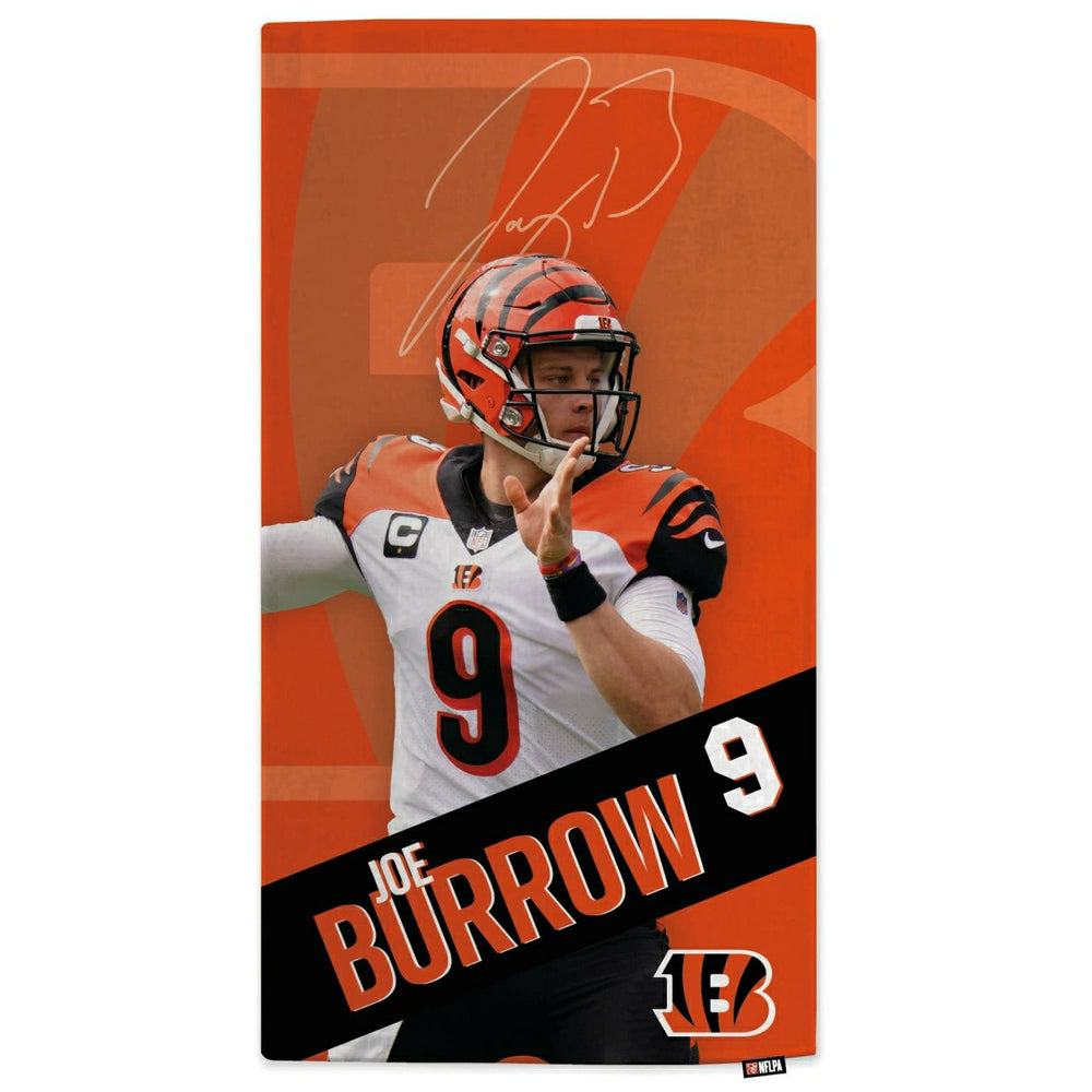 Joe Burrow Cincinnati Bengals NFL Beach Towel Lifestyle