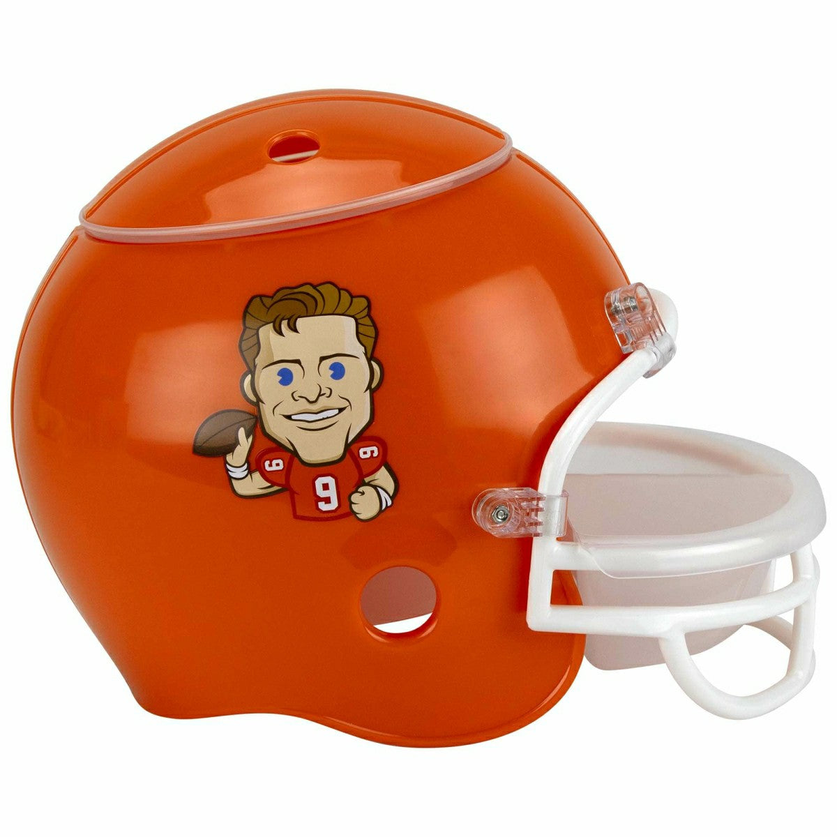Joe Burrow #9 Cincinnati Bengals NFLPA Snack Helmet (incl. Team Sticker-Set) Taass for sale