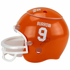Joe Burrow #9 Cincinnati Bengals NFLPA Snack Helmet (incl. Team Sticker-Set) Taass for sale
