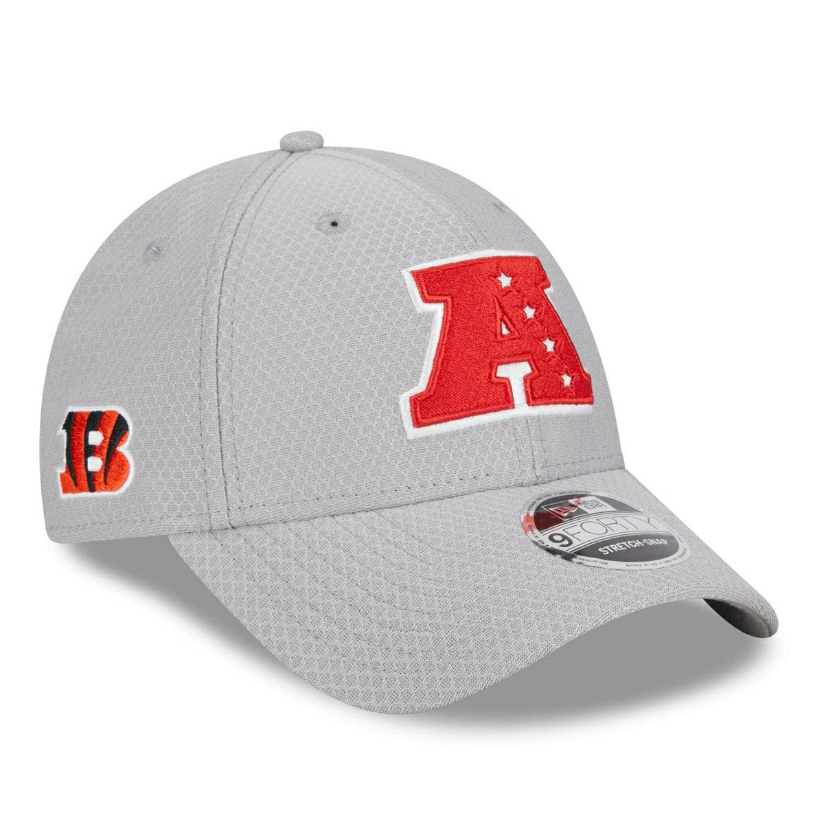 Cincinnati Bengals AFC 2024 Pro Bowl New Era Stretch-Snap 9FORTY NFL Cap Gray Taass US