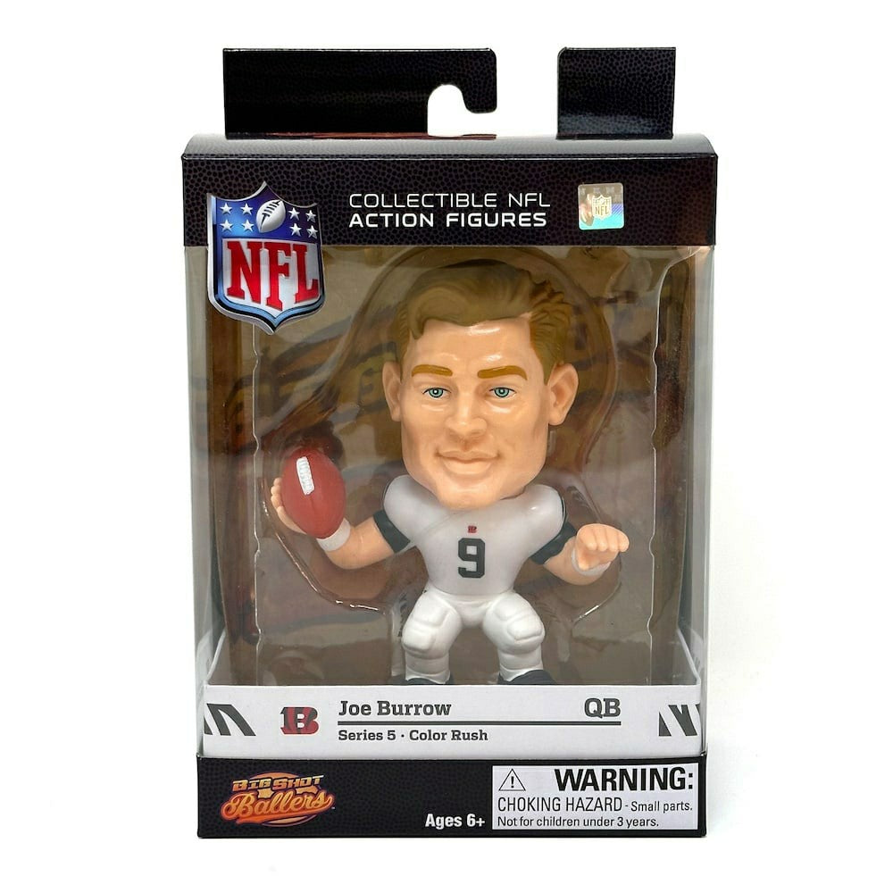 Joe Burrow Cincinnati Bengals Color Rush Big Shot Ballers NFL Figure Lifestyle