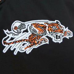 Cincinnati Bengals Mitchell & Ness Heavyweight Satin NFL Jacket Taass for sale