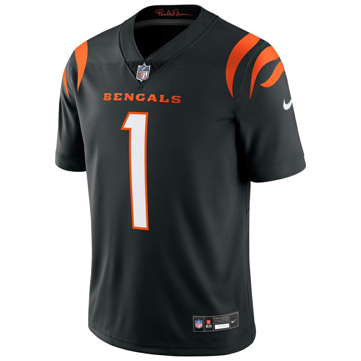 Ja'Marr Chase #1 Cincinnati Bengals Nike Vapor Untouchable Limited NFL Jersey Black Fashion