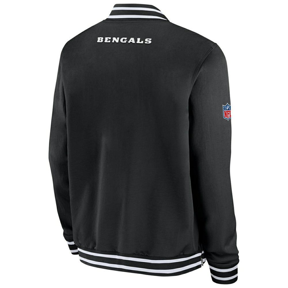 Cincinnati Bengals NFL Sideline Nike Coach Bomber Jacket Taass for sale