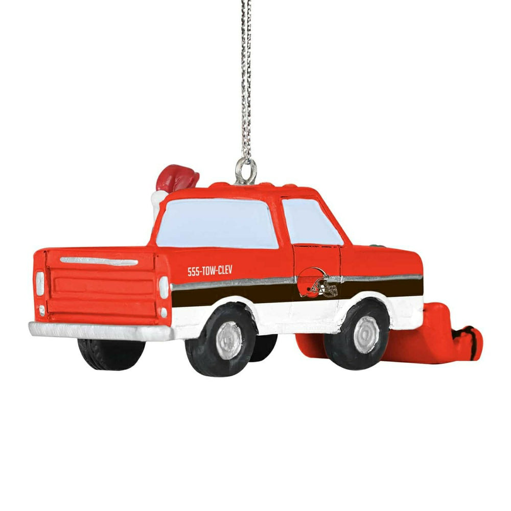 Cleveland Browns NFL Snow Plow Truck Christmas Ornament Taass US