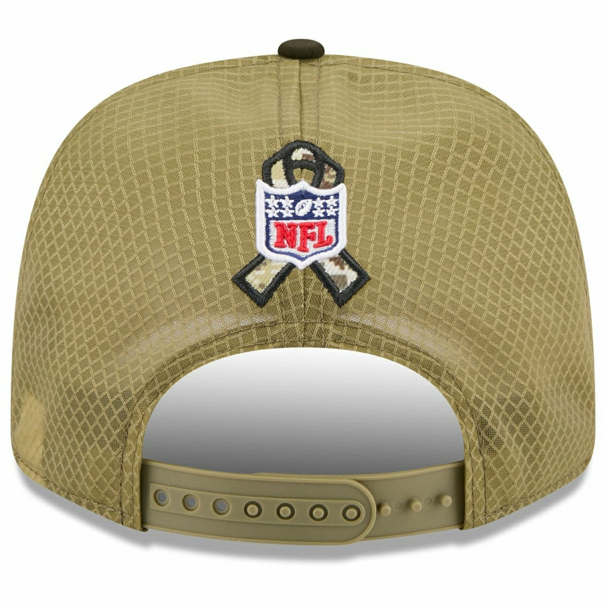 Cleveland Browns 2025 NFL Salute to Service 9SEVENTY Trucker Snapback Cap Olive Taass for sale