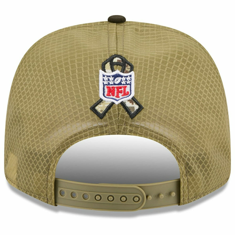 Cleveland Browns 2025 NFL Salute to Service 9SEVENTY Trucker Snapback Cap Olive Taass for sale