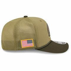 Cleveland Browns 2025 NFL Salute to Service 9SEVENTY Trucker Snapback Cap Olive Taass for sale