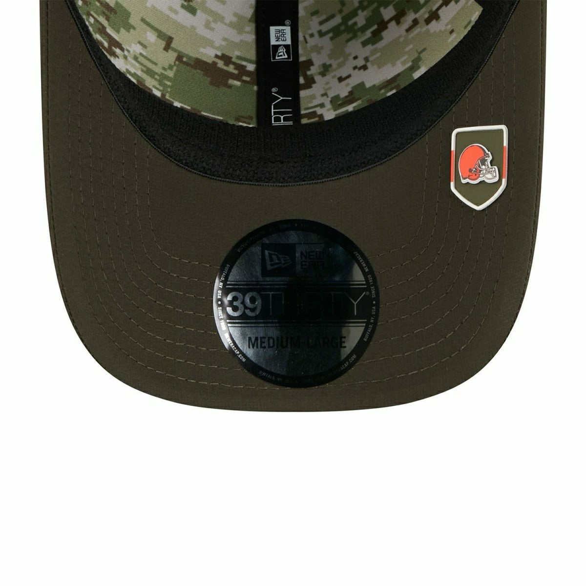 Cleveland Browns 2025 NFL Salute to Service 39THIRTY Flex Cap Olive Taass US