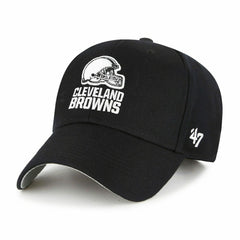 Cleveland Browns Black & White '47 MVP Adjustable NFL Cap Black Lifestyle