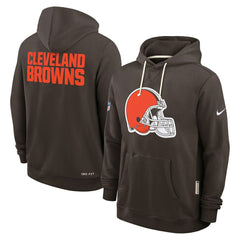 Cleveland Browns 2025 NFL Sideline Nike Standard Issue Hoodie Brown Taass for sale