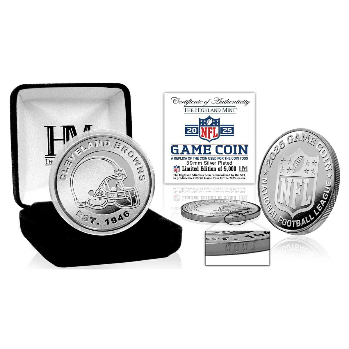 Cleveland Browns 2025 NFL Game Coin Taass US