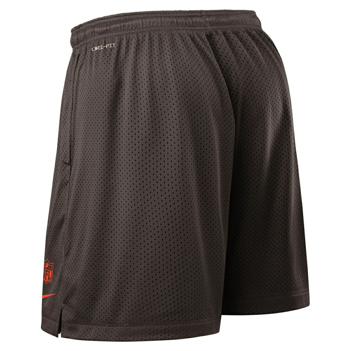 Cleveland Browns 2025 NFL Sideline Reversible Mesh Nike Dri-FIT Shorts Brown Taass sale