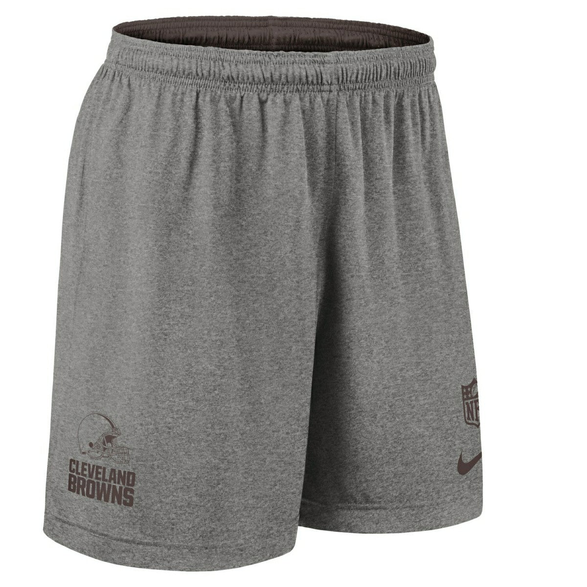 Cleveland Browns 2025 NFL Sideline Reversible Mesh Nike Dri-FIT Shorts Brown Taass sale