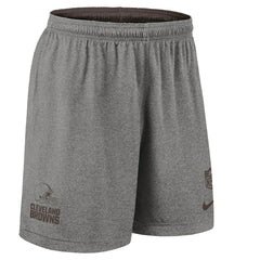 Cleveland Browns 2025 NFL Sideline Reversible Mesh Nike Dri-FIT Shorts Brown Taass sale