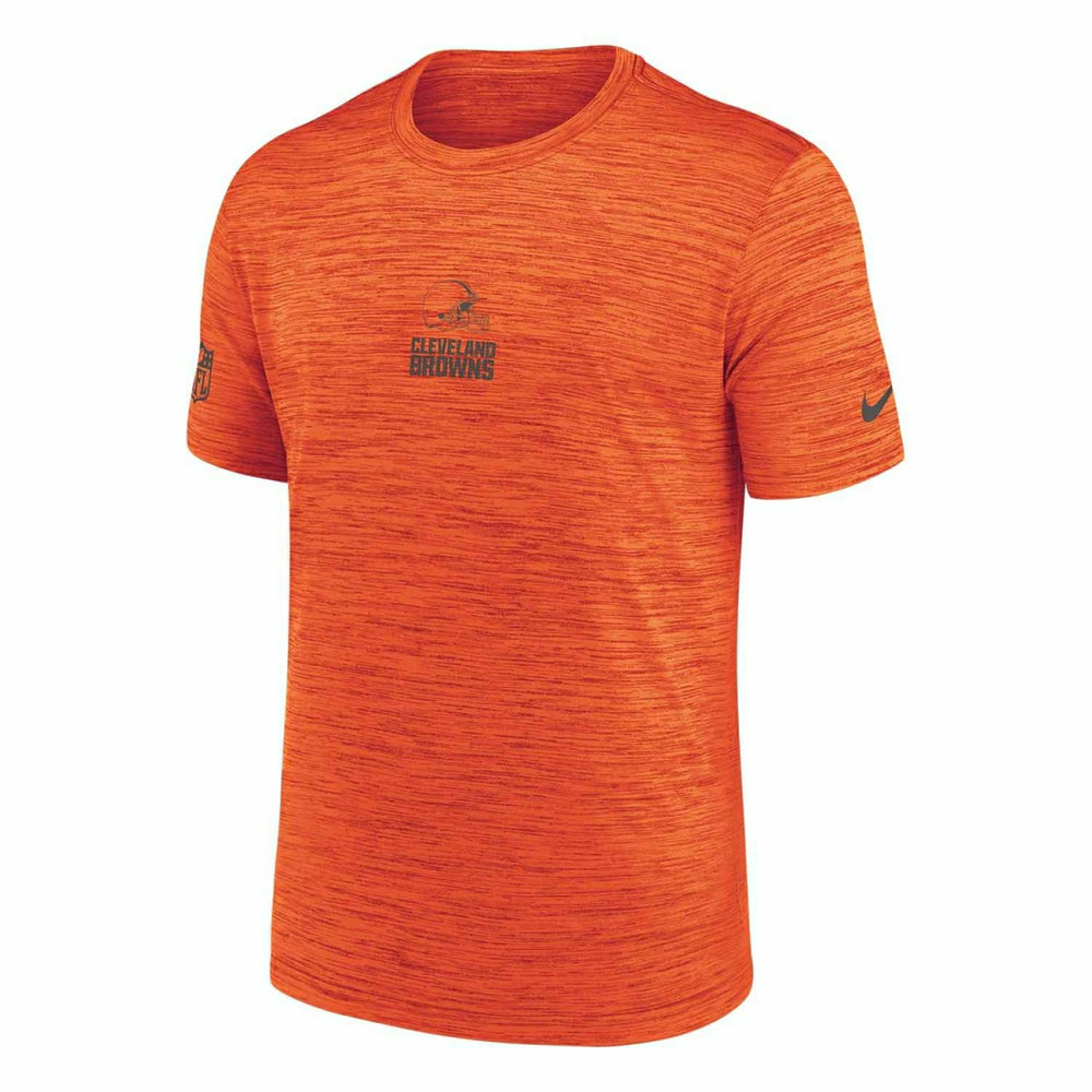 Cleveland Browns 2025 NFL Sideline Nike Velocity Performance T-Shirt Orange Taass for sale